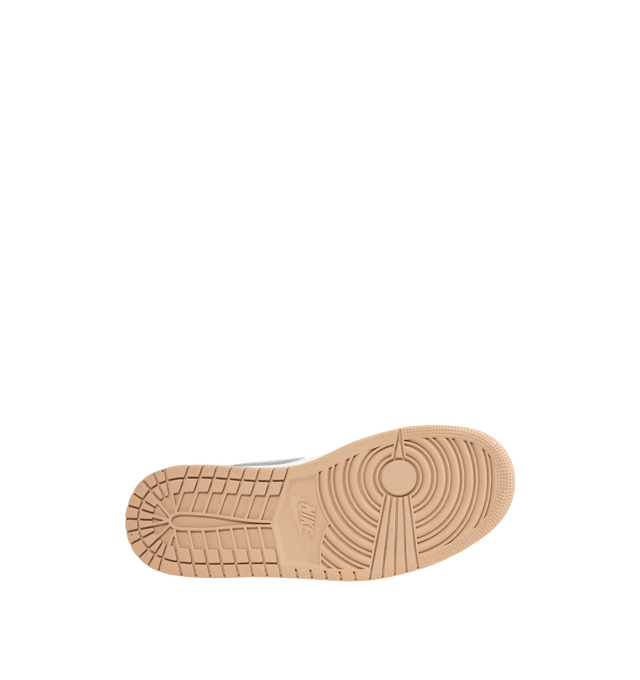 Image 4 of 5 - WHITE - JORDAN Air Jordan 1 Low Sneaker featuring encapsulated Air-Sole unit, genuine leather in the upper and solid rubber outsole. 