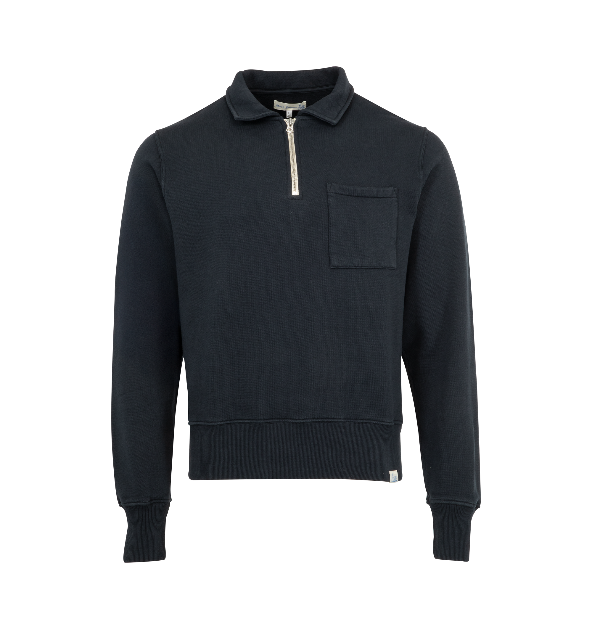 ZIP COLLAR SWEATSHIRT