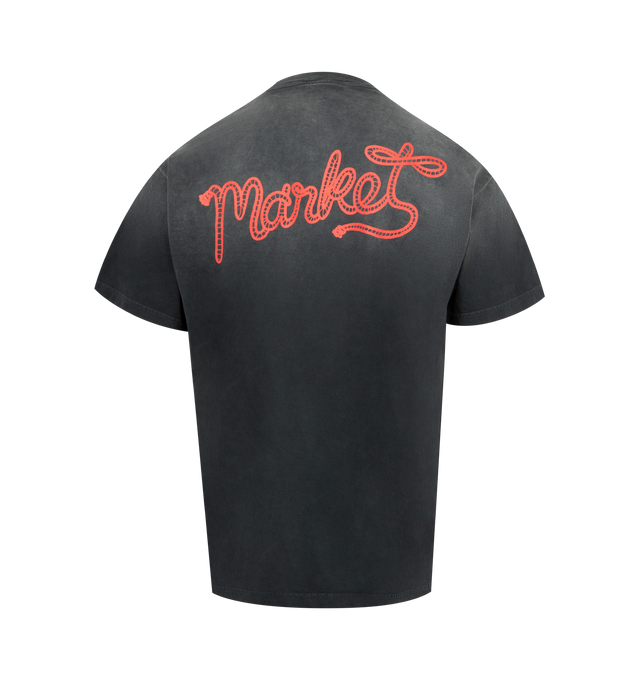 Image 2 of 2 - BLACK - MARKET Lasso Lockup Graphic T-Shirt featuring a relaxed fit, crewneck, short sleeves and graphic on front and back. 100% cotton. 