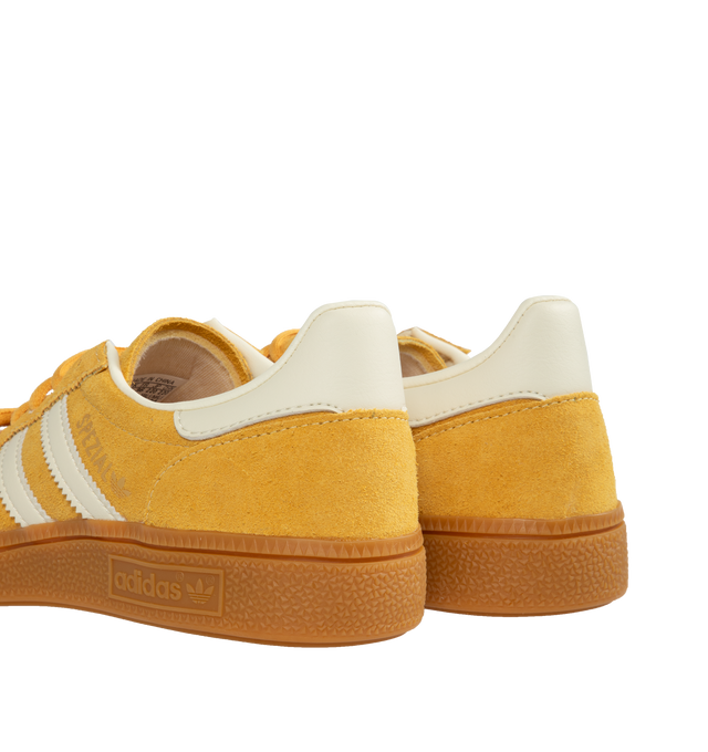 Image 3 of 5 - YELLOW - ADIDAS Handball Spezial Sneakers featuring regular fit, lace closure, suede upper, synthetic lining and gum rubber outsole. 