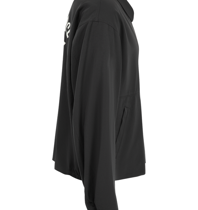 Image 3 of 3 - BLACK - Visvim Men's Somer Swing Top is crafted from lightweight rayon and features a relaxed swing-top silhouette inspired by classic casual outerwear. Designed with a clean, minimalist construction that highlights the fluid drape and soft hand feel of the fabric. Main Material: 100% Rayon. 