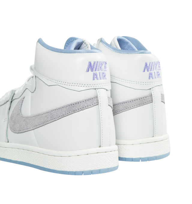 WHITE - JORDAN Air Ship PE SP x Forget-me-nots featuring premium leather and synthetic upper, Air-Sole unit in the heel and rubber outsole offers traction on a variety of surfaces.
