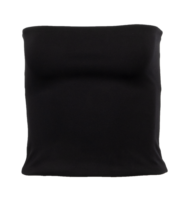 BLACK - WARDROBE.NYC Opaque Tube Top featuring stretch nylon jersey tube top, straight neck and sleeveless. 86% polyamide, 14% elastane. Made in Portugal.