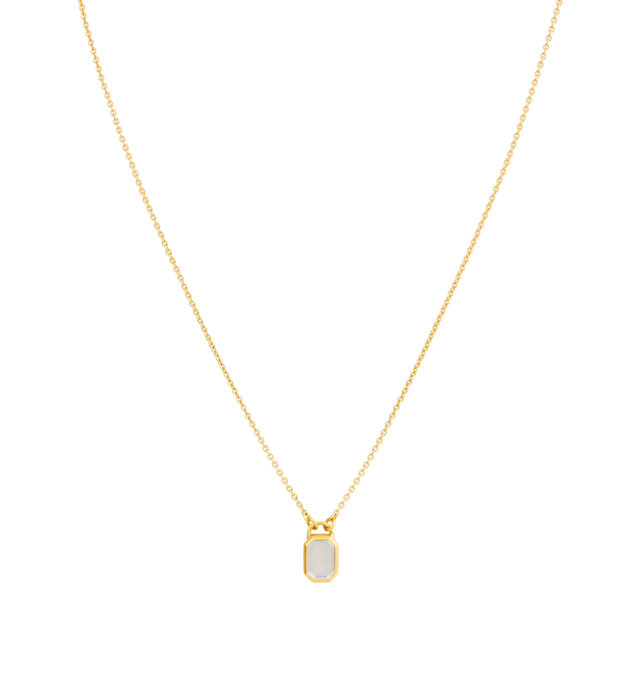 Image 1 of 1 - GOLD - Eli Halili Diamond Pendant Necklace is handcrafted with a rectangular portrait-cut diamond set in solid 22K yellow gold and suspended from an elegant 18K yellow gold cable chain. Designed and hand forged in New York, this designer fine jewelry necklace showcases Eli Halili's signature blend of ancient-inspired artistry and exceptional craftsmanship, creating a timeless statement piece with refined brilliance. Main Materials: 22K Yellow Gold and 18K Yellow Gold. Gemstone: Rectangular Po 