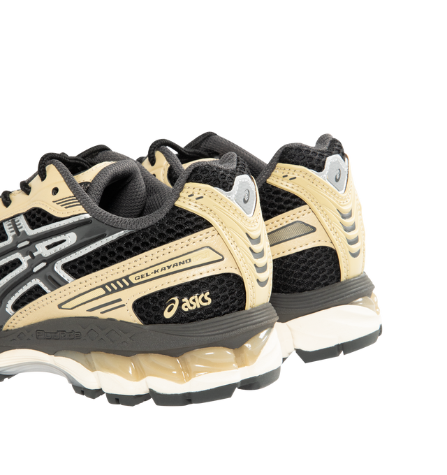 Image 3 of 5 - BLACK - ASICS Gel-Kayano 12.1 Sneaker featuring breathable mesh underlays, GEL-NIMBUS17 tooling system, FLUIDRIDE technology, rearfoot and forefoot GEL technology and dope dyed recycled sockliner mesh. 