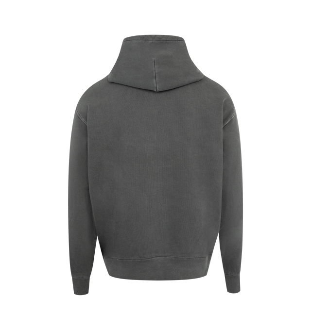 Image 2 of 2 - BLACK - CARHARTT WIP Library Hoodie featuring loose fit, drawstring hood, kangaroo pocket and printed graphic at chest. 100% cotton. 