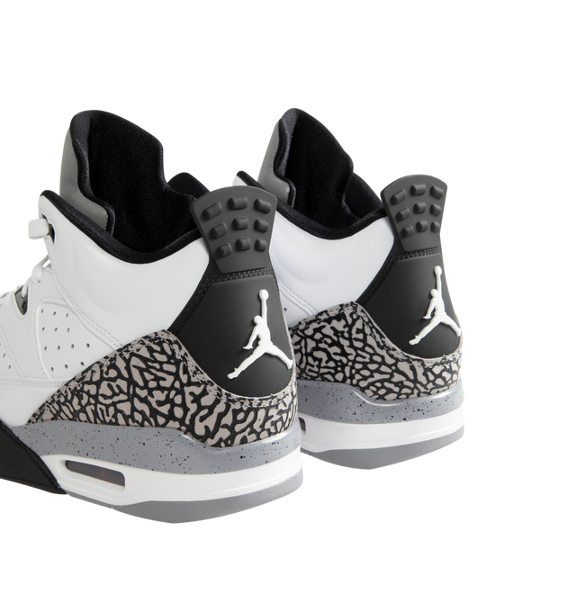 Image 3 of 5 - MULTI - Men's Jordan Son of Mars Low Sneakers feature real and synthetic leather overlays with perforated side panels for a durable, breathable design inspired by iconic Jordan heritage. These lifestyle sneakers combine a visible Air-Sole unit, a full-length foam midsole, and a durable rubber outsole for responsive cushioning, lasting stability, and everyday traction. Main Material: Real and Synthetic Leather. Midsole: Full-Length Foam with Visible Air-Sole Unit. Sole: Rubber. 