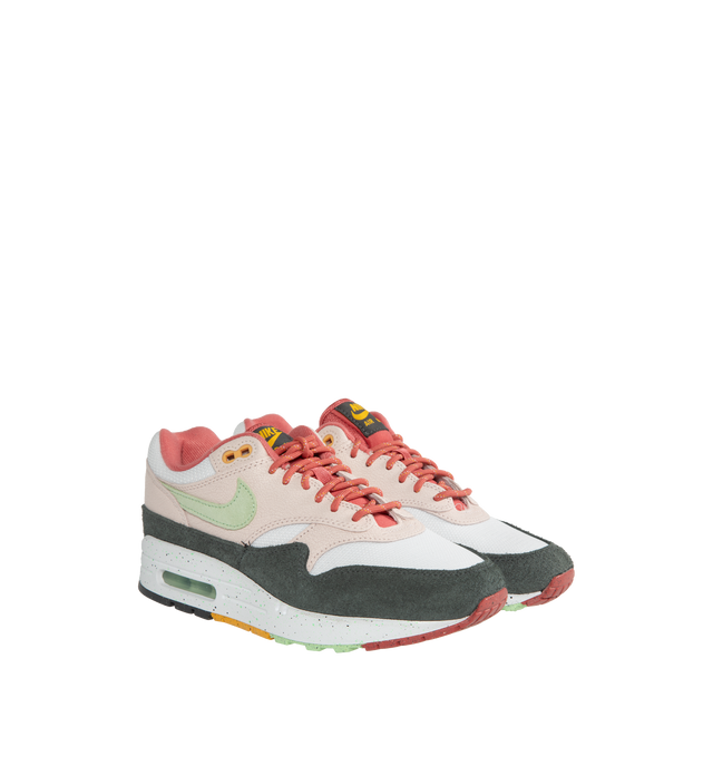 Image 2 of 5 - MULTI - NIKE Air Max 1 featured traditional lacing, padded collar, suede on the upper and foam midsole. 