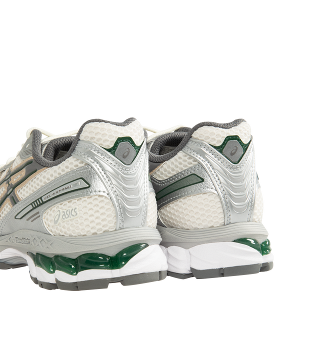 Image 3 of 5 - GREY - ASICS Gel-Kayano 12.1 Sneaker featuring breathable mesh underlays, GEL-NIMBUS17 tooling system, FLUIDRIDE technology, rearfoot and forefoot GEL technology and dope dyed recycled sockliner mesh. 