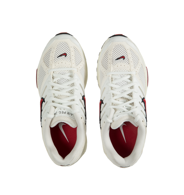 Image 5 of 5 - WHITE - NIKE Air Pegasus 2K5 Sneaker featuring lace-up style, removable insole, cushioning, Nike Air unit in the sole, reflective details enhance visibility in low light or at night, synthetic and textile upper, textile lining and rubber sole. 