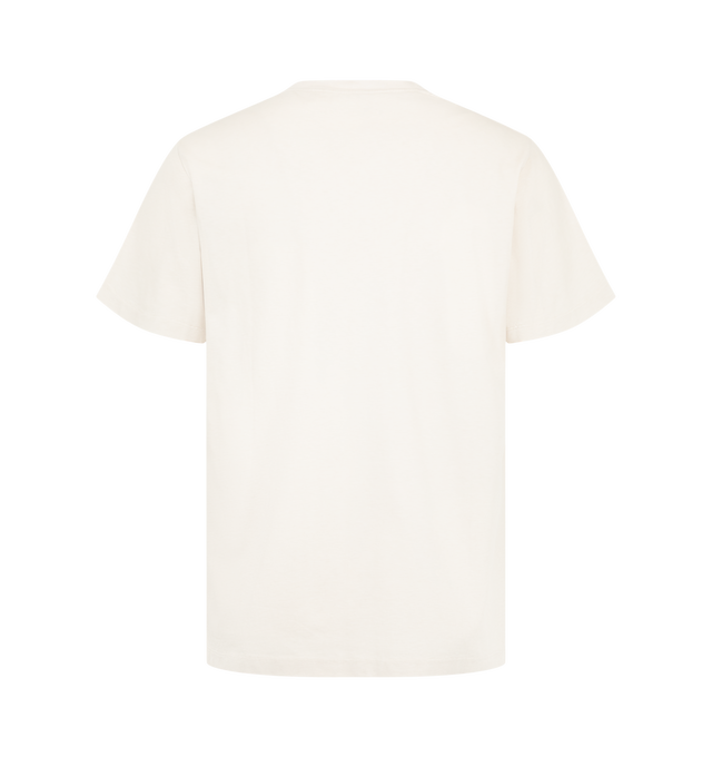 Image 2 of 2 - NEUTRAL - Loewe Men's Regular Fit T-Shirt is crafted from cotton and features a regular-fit silhouette with a classic crew neckline and a side front pocket. Designed with a clean, minimalist aesthetic and signature LOEWE detailing that reflects the house's understated approach to everyday essentials. Main Material: Cotton. Made in Portugal. 
