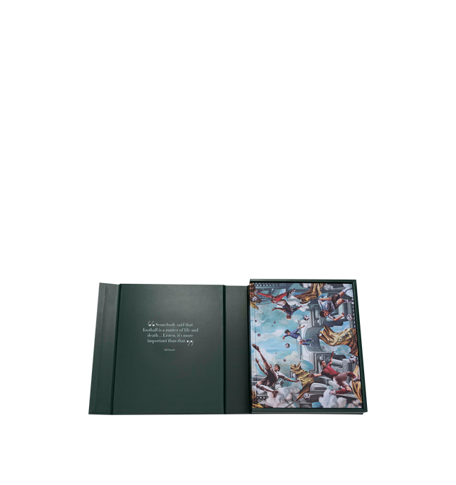 Image 3 of 4 - GREEN - Assouline Football: The Impossible Collection is a luxury coffee table book that celebrates the 100 most defining moments in the history of the world's most beloved sport through expert storytelling, rare photography, and archival imagery. Written by acclaimed football journalist Rory Smith, this handcrafted Ultimate Collection volume traces the evolution of the beautiful game from Pel to Messi, iconic World Cup moments, and the rise of the Premier League. Presented in a luxury rubber 