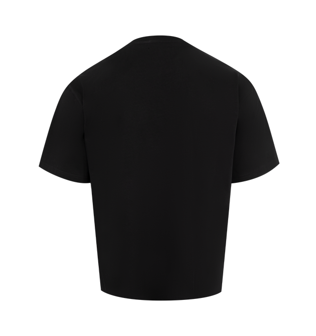 Image 2 of 2 - BLACK - Pleasures Impact Pocket T-Shirt has a crew neck, a chest pocket, and a boxy fit. 100% cotton.  