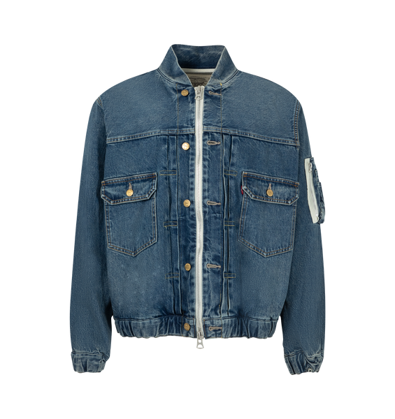 ジャケット・アウター 3 sacai LEVI'S Men's Denim Jacket Indigo Levi's X Sacai Blouson Denim Jacket (Mens) – HIRSHLEIFERS