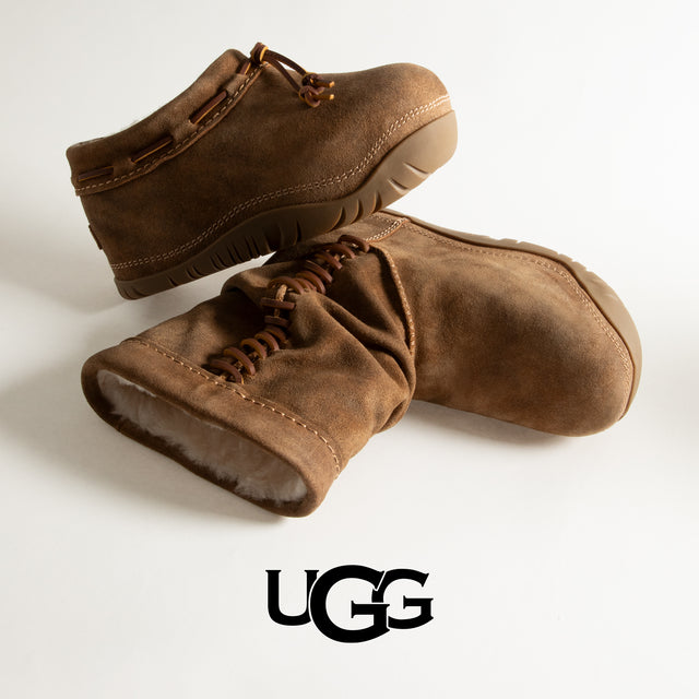 Ugg boots and clogs in brown nubuck  