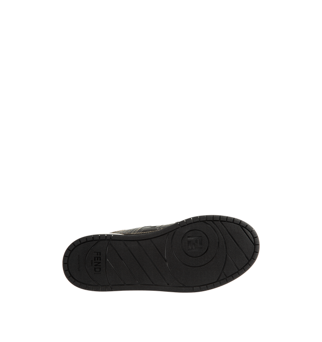 Image 4 of 5 - BROWN - Fendi Women's Match Slip-On Leather Sneakers are crafted from calfskin with a signature FF motif along the sides. Designed for easy wear, this slip-on silhouette is finished with laces and a rubber sole with a bumper. Main Material: 100% Calfskin. Made in Italy. 