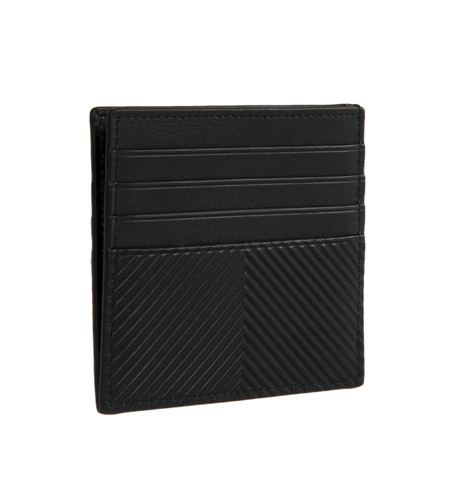 Image 2 of 3 - BLACK - LOEWE Open Cardholder Stamped featuring stamped logo, eight card slots and one central pocket and calfskin lining. 3.7 x 3.9 x 0.2 inches. Made in Spain. 