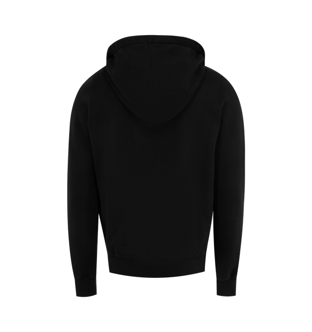 Image 2 of 2 - BLACK - DRKSHDW Jason S Hoodie featuring jersey texture, drawstring hood, long sleeves, two side pouch pockets, strap detailing, straight hem and front zip fastening. 100%organic cotton. 