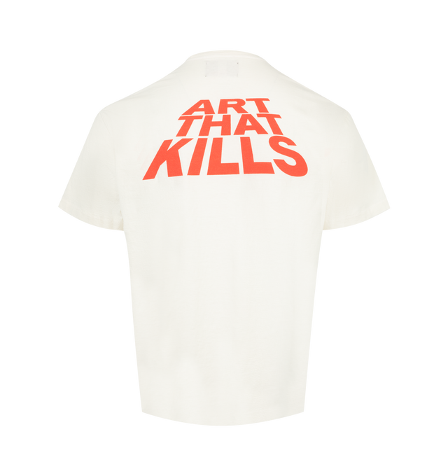 Image 2 of 2 - WHITE - GALLERY DEPT. Lone Wolf Tee featuring relaxed 90's fit, short sleeves, front and back graphic. 100% cotton. Made in USA. 