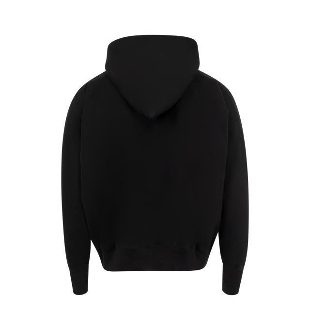 Image 2 of 2 - BLACK - Saint Michael MX6 Saint Hoodie has an attached hood, ribbed trims, and a kangaroo pocket. 89% cotton,8% polyester, 3% rayon.   