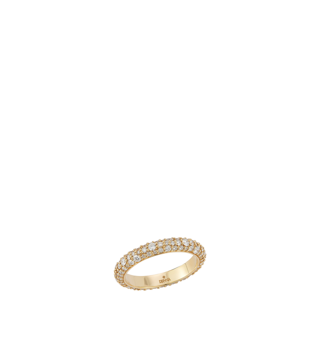 Image 2 of 2 - GOLD - Renna Tidepool 3mm Diamond Ring is crafted in 18K gold and features an organic arrangement of brilliant-cut diamonds in varying sizes, designed to capture the natural sparkle and movement of light across the water. Defined by a refined 3mm width, this fine jewelry ring showcases approximately 1.40 total carats of diamonds in a fluid, luminous design that reflects Renna's signature ocean-inspired aesthetic. Main Material: 18K Gold. Gemstones: Brilliant-Cut Diamonds. Total Diamond Weight 