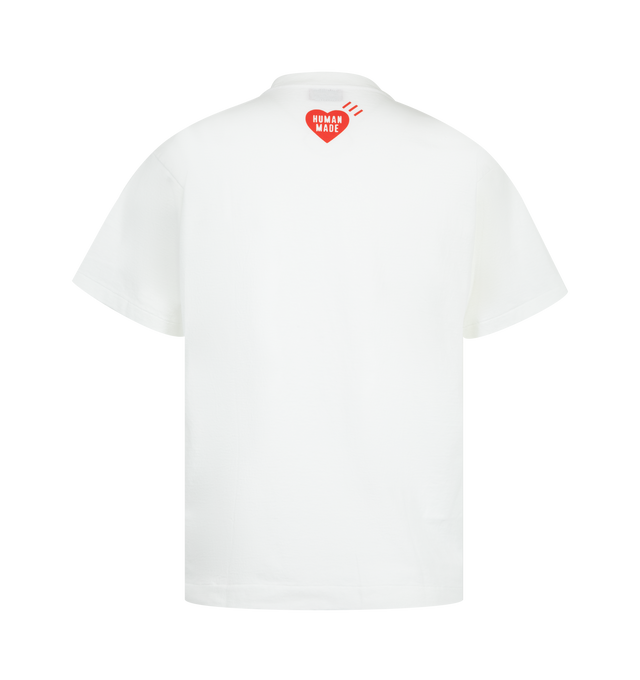 Image 2 of 2 - WHITE - HUMAN MADE Graphic T-Shirt featuring short sleeves, crew neck, regular fit, drop shoulders and graphic on front. 100% cotton.  