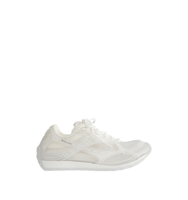 Image 1 of 5 - WHITE - BOTTEGA VENETA Orbit Sneaker featuring transparent technical rubber lace-up sneaker. Material: Thermoplastic polyurethane, polyamide, polyurethane, polyester, elastane. Lining: Technical fabric. Rubber outsole. Made in Italy. 