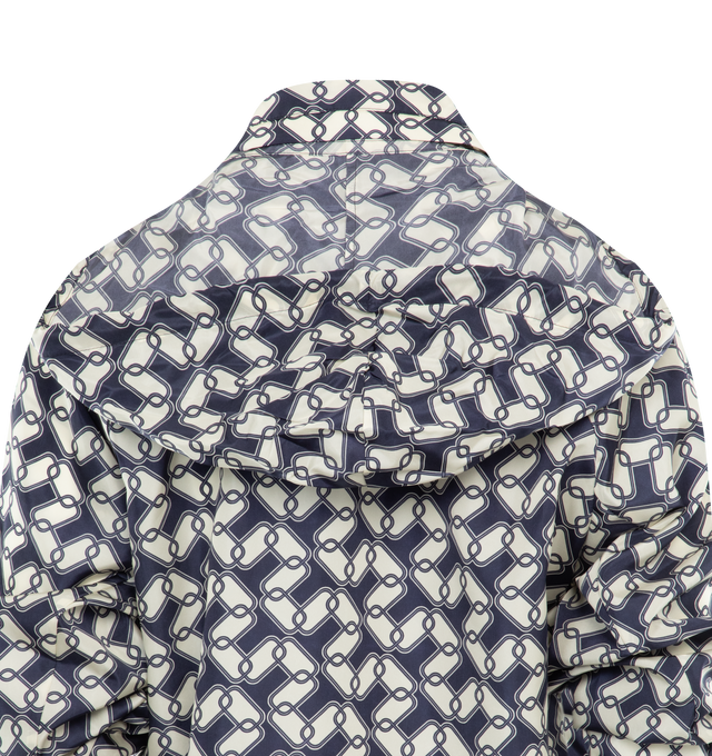 Image 3 of 3 - GREY - MONCLER Marpessa Jacket featuring nylon technique lining, adjustable hood, zipper closure, zipped pockets, hem with drawstring fastening and elastic cuffs. 100% polyamide/nylon. 