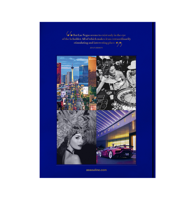 Image 3 of 4 - BLUE - Assouline Books Las Vegas Magic by Richard Abowitz, Linen hardcover book with 304 pages featuring over 200 illustrations. Language: English. Dimensions: W 10 x L 13 x D 1.5.  Las Vegas, once defined by neon signs and gambling, has evolved into a vibrant city offering luxury shopping, celebrity chefs, and cutting-edge technology, all while maintaining its spirit of excess and excitement. Las Vegas Magic captures the city's transformation with stunning imagery, from the Rat Pack to moder 