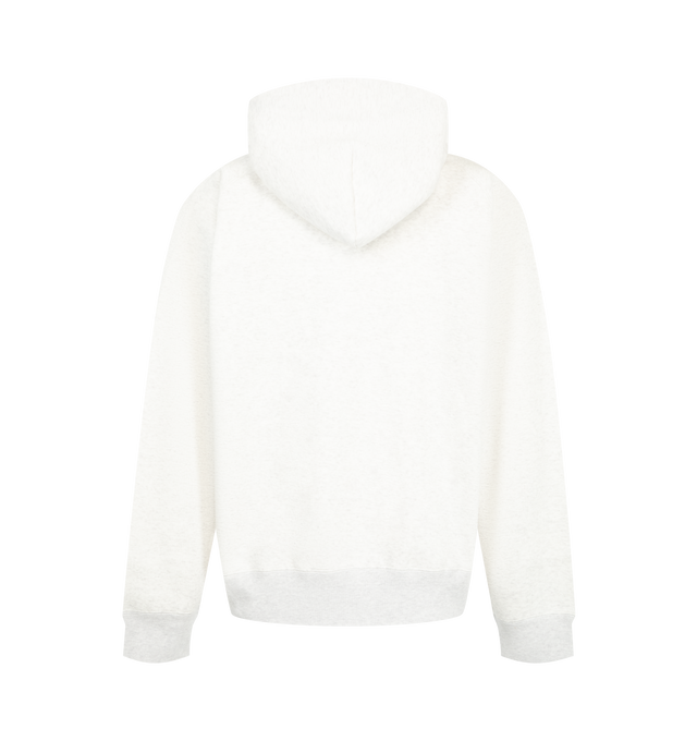 Image 2 of 2 - WHITE - Sacai Mens Cotton Jersey Hoodie is crafted from soft cotton jersey. Features an adjustable drawstring hood, drawstring hem, long sleeves, ribbed cuffs, and a relaxed fit. Main Material: 100% Cotton. Made in Japan. 