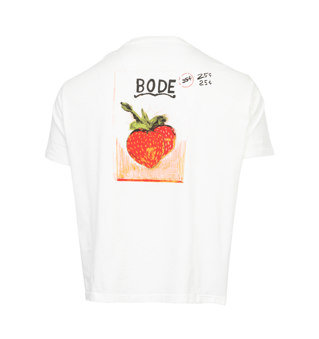 Image 2 of 4 - WHITE - BODE Best Beds Tee featuring crew neck, short sleeves and printd on front and back. 100% cotton. Made in Portugal. 