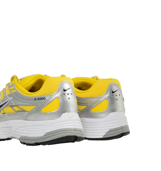 Image 3 of 5 - YELLOW - Nike P-6000 Premium Sneakers feature a throwback style with mesh overlays, cushioned insoles, and rubber outsoles. 