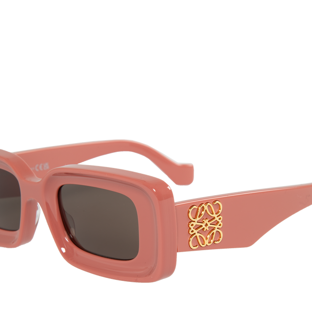 Image 3 of 3 -  PINK - LOEWE Chunky Anagram Sunglasses have a signature logo. 100% UVA/UVB protection. 