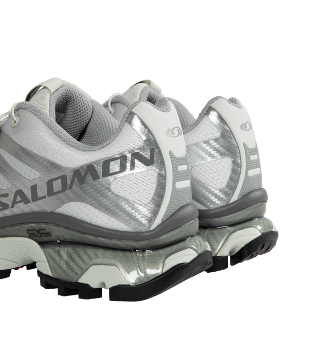 Image 3 of 5 - SILVER - SALOMON XT-4 OG Sneakers featuring toggle fastening at front, an Agile Chassis Skeleton, EnergyCell midsoles and All Terrain Contagrip soles. 