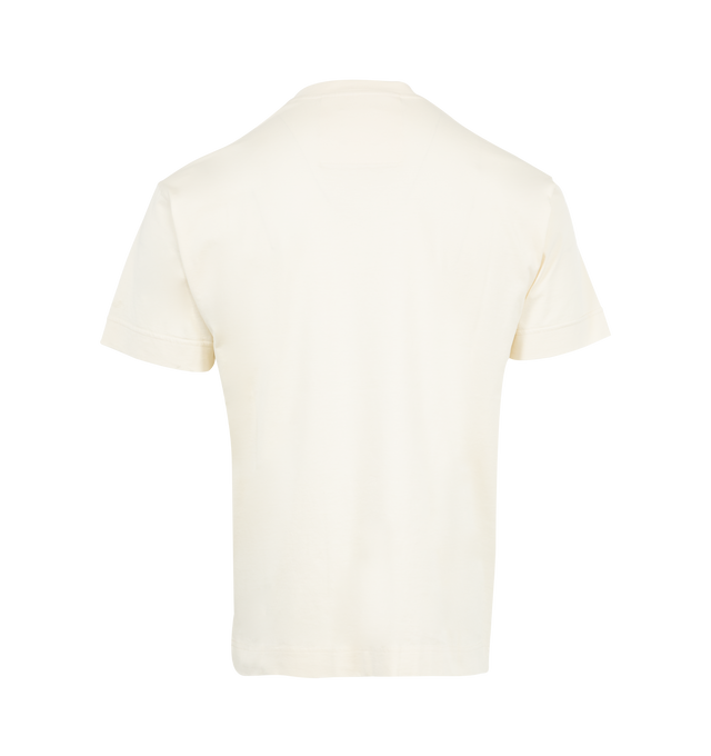 Image 2 of 2 - WHITE - Givenchy 4G T-Shirt featuring rib knit crewneck, logo printed at front and back hem and short sleeves. 100% cotton. 