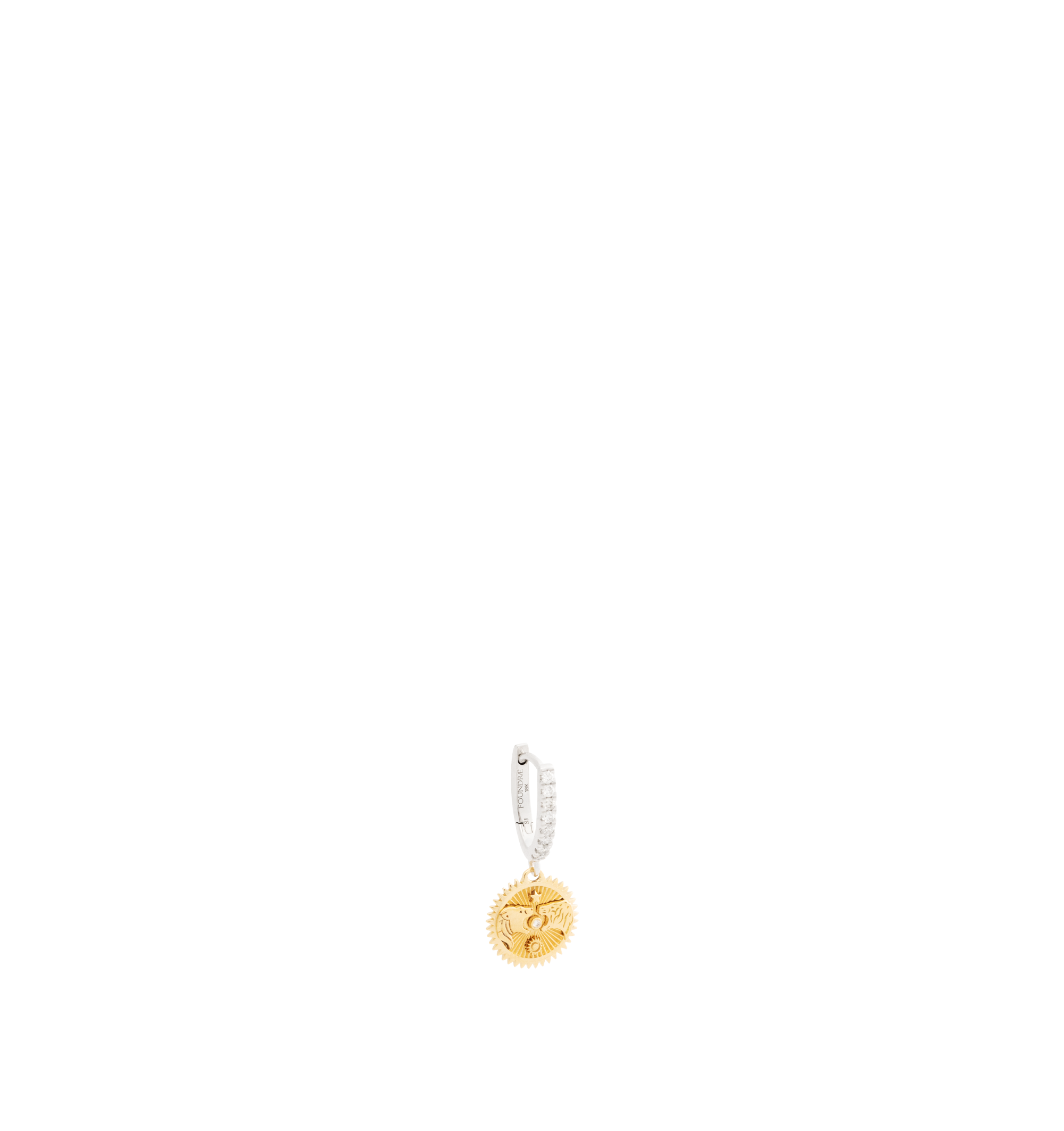 STRENGTH MINIATURE MEDALLION EARRING
