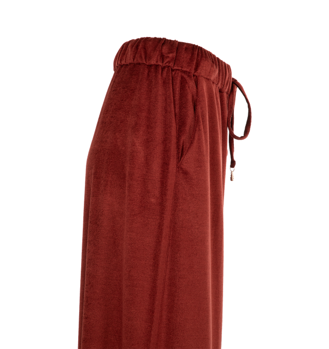 Image 3 of 3 - ORANGE - GABRIELA HEARST Gelos Pant featuring side slit pockets, elasticated drawstring waist and wide legs. 