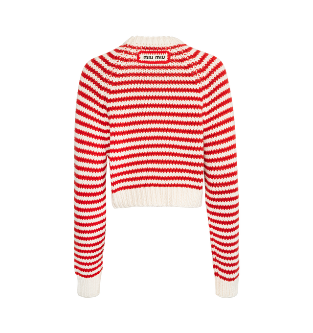 HAND KNIT STRIPED SWEATER