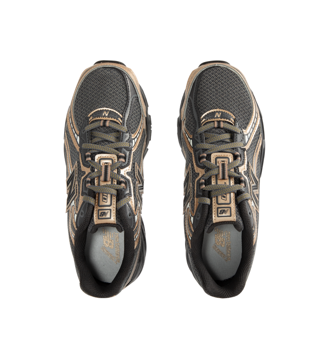 Image 5 of 5 - BLACK - NEW BALANCE 740 Sneaker featuring ABZORB midsole, molded TPU 'N' logo, reflective accents, synthetic and mesh upper. 