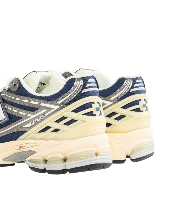 Image 3 of 5 - BLUE - NEW BALANCE 1906R Sneaker featuring ACTEVA LITE midsole cushioning, ABZORB SBS heel cushioning, N-ergy outsole provides superior shock absorption, Stability Web outsole technology provides added arch support, TPU heel cage and rubber outsole. Mesh upper with synthetic overlays. Unisex style in men's sizes. 