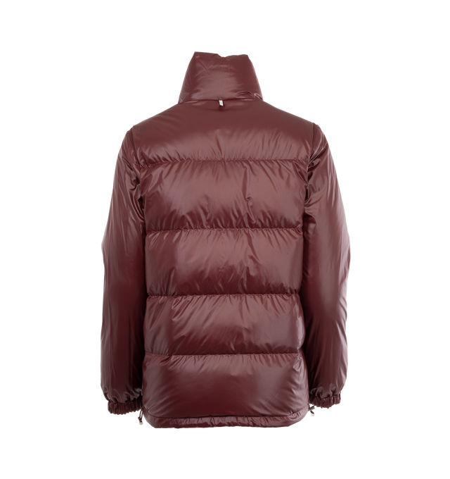 Image 4 of 6 - PINK - MONCLER GRENOBLE Verone Convertible Puffer Jacket featuring down-insulated puffer jacket that converts to a vest with convenient zip-off sleeves, front snap closure, stand collar, long zip-off sleeves with elastic cuffs, front welt pockets and drawcord-toggle hem. 100% nylon. Padding: 90% down, 10% feather. 