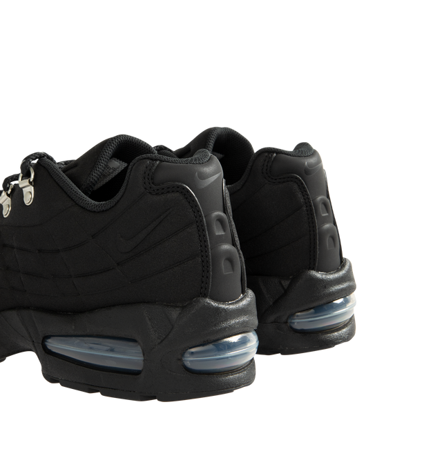 Image 3 of 5 - BLACK - NIKE Air Max 95 OG Sneaker featuring visible Max Air cushioning, flex grooves in the midsole and outsole and lace up closure. 