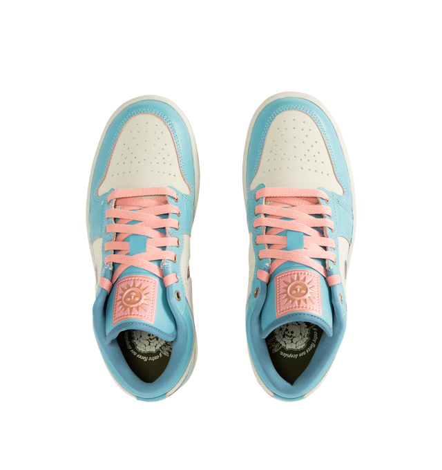 Image 5 of 5 - BLUE - JORDAN Air Jordan 1 Low SE Sneaker featuring genuine leather upper that wears away over time to reveal another colour, encapsulated Air-Sole unit that provides lightweight cushioning and solid rubber outsole. 