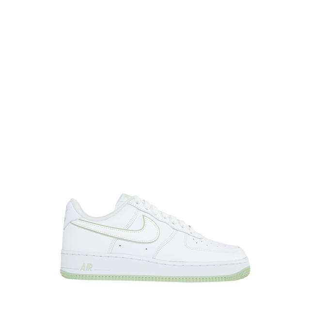 WHITE - NIKE Air Force 1 '07 has rubber outsoles with pivot circles that adds traction and durability with a padded, low-cut collar.