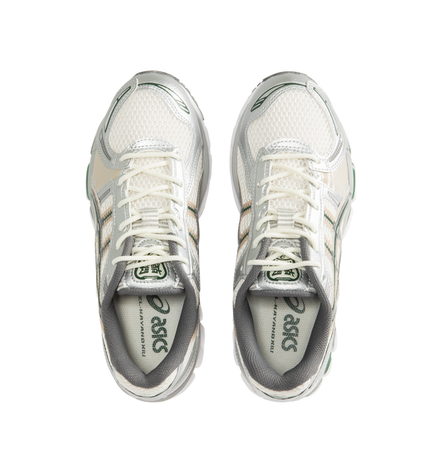 Image 5 of 5 - GREY - ASICS Gel-Kayano 12.1 Sneaker featuring breathable mesh underlays, GEL-NIMBUS17 tooling system, FLUIDRIDE technology, rearfoot and forefoot GEL technology and dope dyed recycled sockliner mesh. 