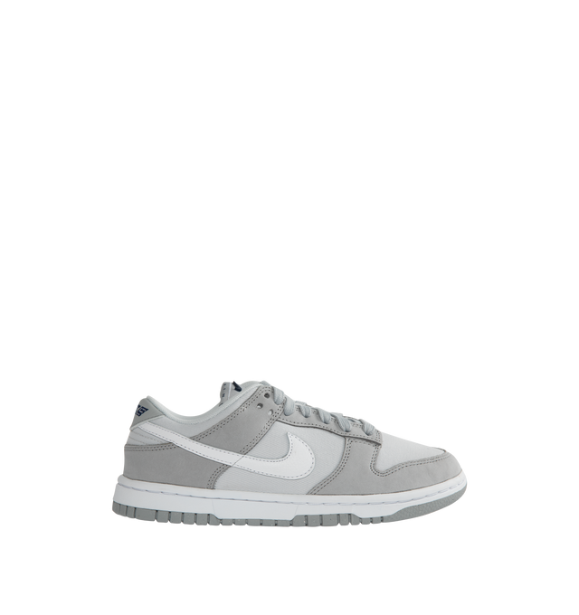 GREY - NIKE Dunk Low LX NBHD featuring foam midsole, padded, low-cut collar and rubber sole with classic hoops pivot circle.