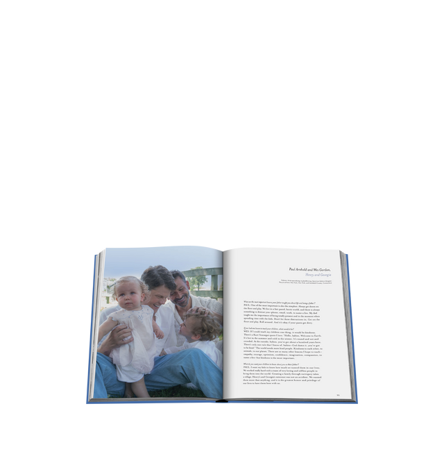 Image 5 of 5 - BLUE - Assouline Father and Child is a luxury coffee table book by renowned photographer Claiborne Swanson Frank that celebrates the profound bond between fathers and their children through intimate portraits and heartfelt personal stories. Featuring more than fifty iconic father-child families from the worlds of sports, fashion, art, film, and design, this designer hardcover book offers a moving exploration of modern fatherhood, accompanied by a foreword by Brunello Cucinelli. Hardcover. Aut 