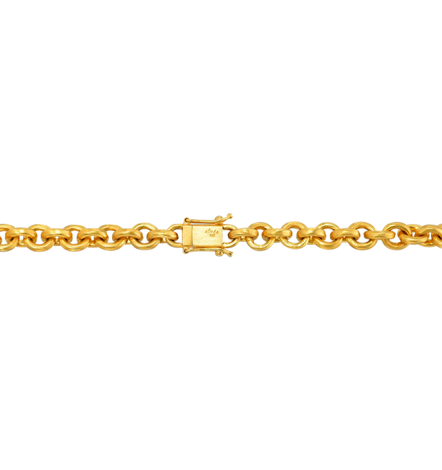 Image 2 of 2 - GOLD - DARIUS JEWELS Oversized Signature Chain Necklace featuring 18K Fairmined Yellow Gold and 15 long. Hirshleifers offers a range of initial pieces from this collection in-store. For personal consultation and detailed information about jewelry, please contact our dedicated stylist team at personalshopping@hirshleifers.com. This item may be restricted for online purchase to international clients. For assistance purchasing this item please contact our dedicated stylist team at personalshoppi 