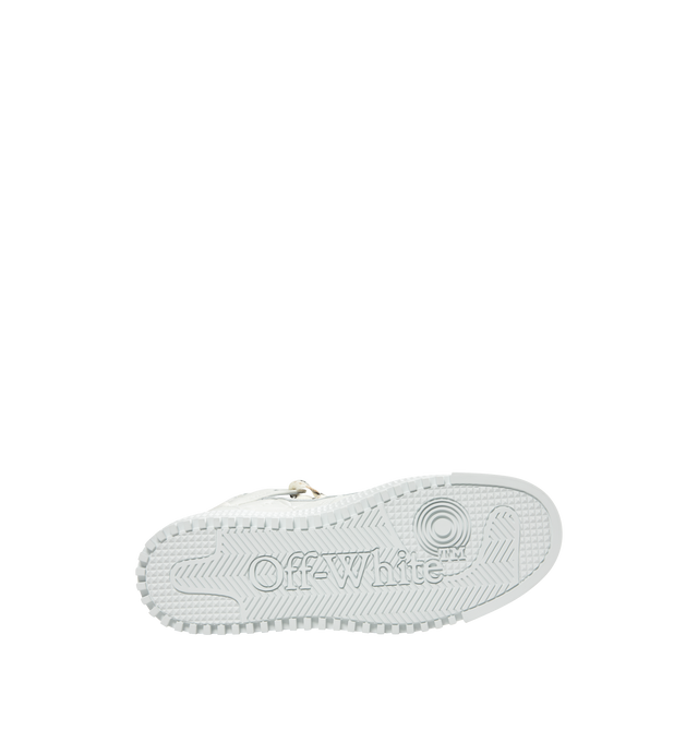 Image 4 of 5 - WHITE - OFF-WHITE 3.0 Off Court Sneaker featuring calf leather, panelled design, logo patch to the front, signature Arrows motif, perforated detailing, logo print to the side, signature Zip Tie tag, round toe, front lace-up fastening, branded insole and ridged rubber sole. 