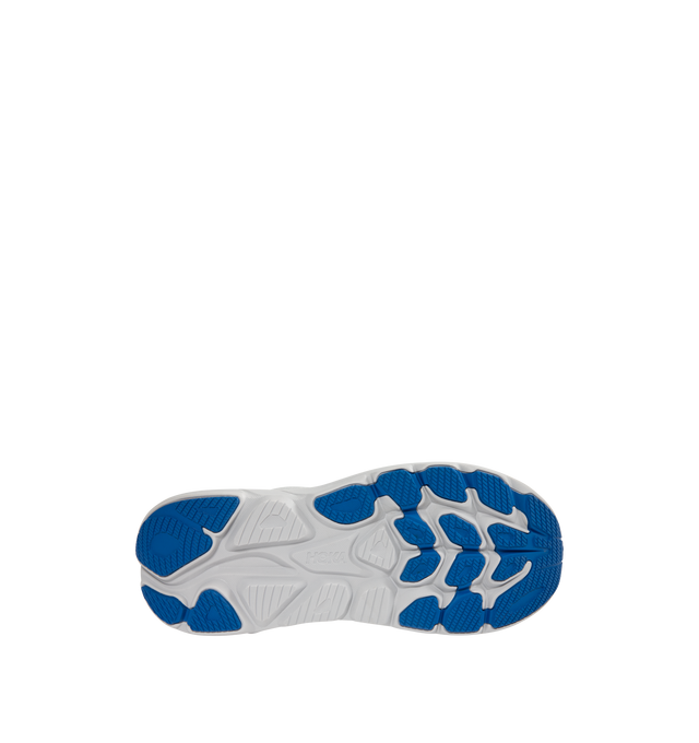 Image 4 of 5 - WHITE - HOKA Clifton 10 Sneaker featuring jacquard knit, reflective upper details, smooth MetaRocker, rearfoot-focused Active Foot Frame, CMEVA midsole, molded EVA sockliner and inherently durable abrasion rubber. 